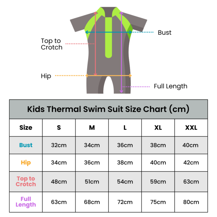 Thermal Suit Size Chart
